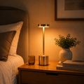 Luminária de Mesa LED Recarregável com Toque Touch Moderno