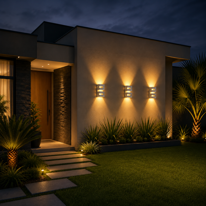 Kit Arandelas LED Decorativas à Prova D’Água Luminária Spot de Parede Interna e Externa