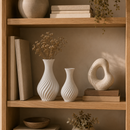 Kit 2 Vasos Decorativos Espiral Moderno em ABS para Decoração