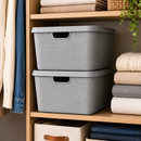 Caixa Organizadora com Tampa 22L – Armazenamento Inteligente para Cozinha, Banheiro e Casa