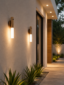 Luminaria Luz Led Recarregável Sensor de Movimento Arandela de Madeira Minimalista Para Mesa Parede