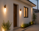 Luminaria Luz Led Recarregável Sensor de Movimento Arandela de Madeira Minimalista Para Mesa Parede