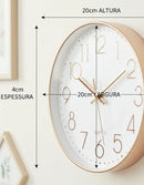 Relógio de Parede Moderno Decorativo para Sala, Quarto e Escritório