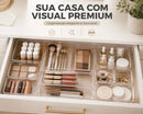 Kit Organizador Premium para Gavetas Armários Geladeiras Cozinha Banheiro