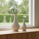 Kit 2 Vasos Decorativos Espiral Moderno em ABS para Decoração