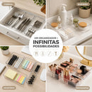 Kit Organizador Premium para Gavetas Armários Geladeiras Cozinha Banheiro