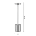 Luminária De Mesa Com Toque Recarregável LED Moderna Abajur Restaurante USB Para Leitura COD