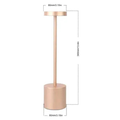 Luminária De Mesa Com Toque Recarregável LED Moderna Abajur Restaurante USB Para Leitura COD