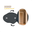 Espelho Decorativo Organico 60x40 Sala, Quarto e Banheiro com Suporte Luxo