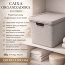 Caixa Organizadora com Tampa Grande 22 Litros Banheiro Cozinha