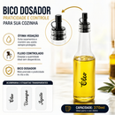 Galheteiro Porta Azeite Vidro 3 Potes 370ml Vinagreiro Azeiteiro Suporte Ferro